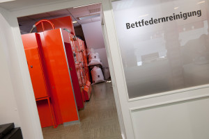 Die Bettfedernreinigung